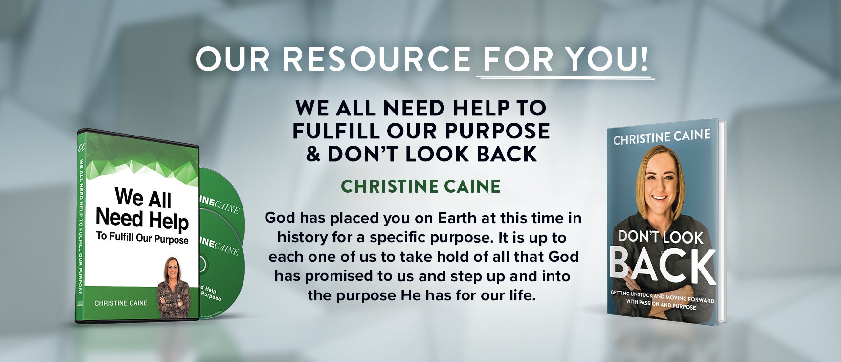 We All Need Help to Fulfill Our Purpose + Don't Look Back by Christine Caine on TBN