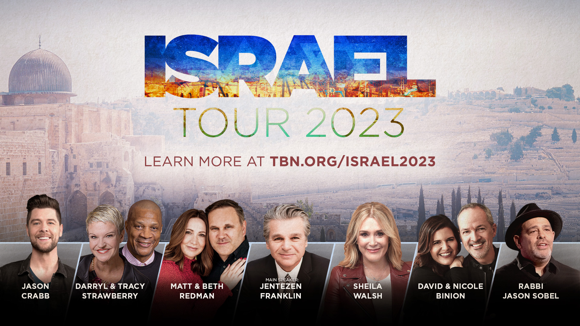 Join Matt and Laurie Crouch, along with guest speakers and music artists, for ten days in Israel, November 20-30! Experience unforgettable biblical sites, enjoy great fellowship, and be impacted for a lifetime! Tour price starts at $3,998.